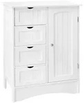 Ml-Design Badezimmerschrank, Wei&szlig;, Holzwerkstoff, 30x81x55 cm, Badezimmer,