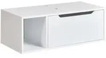 Beliani Waschbeckenunterschrank, Wei&szlig;, Holzwerkstoff, 80x28x40 cm, Badezimmer,