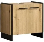 Mid.you Waschbeckenunterschrank Safiya, Eiche, Holzwerkstoff, 1 F&auml;cher,...
