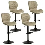 Barhocker, Beige, Kunststoff, 46.5x111x38 cm, Esszimmer, Barm&ouml;bel, Barhocker