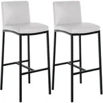 CLP Barhocker, Wei&szlig;, Metall, 43x109x47 cm, Esszimmer, Barm&ouml;bel, Barhocker