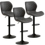 Barhocker, Grau, Kunststoff, 46.5x111x38 cm, Esszimmer, Barm&ouml;bel, Barhocker