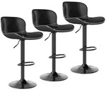 Barhocker, Schwarz, Kunststoff, 45x100x38 cm, Esszimmer, Barm&ouml;bel, Barhocker