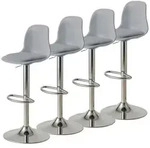 Barhocker, Grau, Kunststoff, 45x104.4x38.5 cm, Esszimmer, Barm&ouml;bel, Barhocker