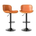 Barhocker, Orange, Kunststoff, 45x100x38 cm, Esszimmer, Barm&ouml;bel, Barhocker