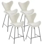 Barhocker, Creme, Textil, 51x100x54 cm, Esszimmer, Barm&ouml;bel, Barhocker