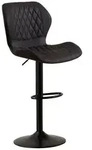 Barhocker, Schwarz, Kunststoff, 46.5x111x38 cm, Esszimmer, Barm&ouml;bel, Barhocker