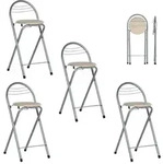 Barhocker, Mehrfarbig, Metall, 36x79x41 cm, Esszimmer, Barm&ouml;bel, Barhocker
