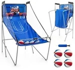 Costway Arcade-Basketballspiel, Blau, Metall, 206x110 cm, Freizeit, Sport &...