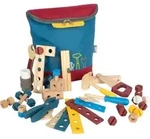 small foot Kinder-Werkzeugkoffer, Mehrfarbig, Holz, Metall, 52-teilig, 25x26x13 cm,