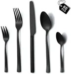 Besteckset, Schwarz, Metall, Essen & Trinken, Besteck, Besteck-Sets
