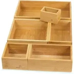 addhome Schubladen, Natur, Holz, 34x7x27 cm, K&uuml;chenzubeh&ouml;r, Besteckk&auml;sten
