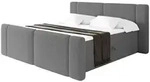 Altdecor Boxbett, Taupe, Holzwerkstoff, H3, H&ouml;he ca. 20 cm, 180x200 cm,