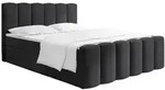WFL Group Boxbett, Schwarz Hochglanz, Kunststoff, Nachbildung, H4, H&ouml;he ca. 21 cm,