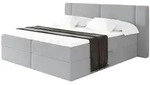 Altdecor Boxbett, Graubraun, Holzwerkstoff, H3, H&ouml;he ca. 20 cm, 180x200 cm,