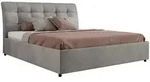 MKS Polsterbett, Hellgrau, Kunststoff, 2-Sitzer, H3, Rechteckig, 180x200 cm,