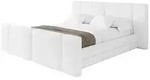 Altdecor Polsterbett, Wei&szlig; Hochglanz, Textil, H3 + H4, 120x200 cm, Schlafzimmer,