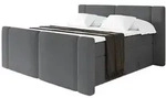 Altdecor Boxspringbett, Graphit, Holzwerkstoff, H3 + H4, H&ouml;he ca. 38 cm,...
