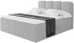 Altdecor Boxbett, Hellgrau, Holzwerkstoff, H3, H&ouml;he ca. 20 cm, 140x200 cm,