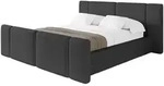 Altdecor Polsterbett, Schwarz Hochglanz, Textil, 200x200 cm, Schlafzimmer, Betten,