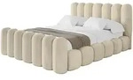 Altdecor Polsterbett, Ecru, Textil, H3 + H4, 200x200 cm, Schlafzimmer, Betten,