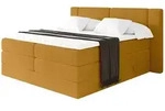 Altdecor Boxspringbett, Dunkelgelb, Holzwerkstoff, H3 + H4, H&ouml;he ca. 38 cm,...