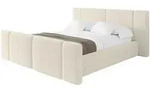 Altdecor Polsterbett, Champagner, Textil, 140x200 cm, Schlafzimmer, Betten,