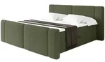 Altdecor Boxbett, Jadegr&uuml;n, Holzwerkstoff, H4, H&ouml;he ca. 20 cm, 160x200 cm,