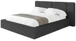 Altdecor Polsterbett, Schwarz Hochglanz, Textil, 120x200 cm, Schlafzimmer, Betten,