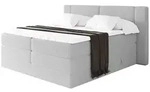 Altdecor Boxspringbett, Hellgrau, Holzwerkstoff, H3 + H4, H&ouml;he ca. 38 cm,...