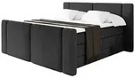 Altdecor Boxspringbett, Schwarz, Holzwerkstoff, H3 + H4, H&ouml;he ca. 38 cm,...