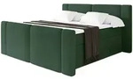 Altdecor Boxspringbett, Gr&uuml;n, Holzwerkstoff, H3 + H4, H&ouml;he ca. 38 cm, 140x200...