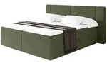 Altdecor Boxbett, Jadegr&uuml;n, Holzwerkstoff, H3, H&ouml;he ca. 20 cm, 180x200 cm,