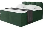 Altdecor Boxspringbett, Waldgr&uuml;n, Holzwerkstoff, H3 + H4, H&ouml;he ca. 38 cm,...