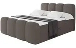 Altdecor Boxbett, Braun, Holzwerkstoff, H3, H&ouml;he ca. 20 cm, 140x200 cm,