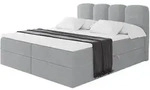 Altdecor Boxbett, Silber, Holzwerkstoff, H3, H&ouml;he ca. 20 cm, 200x200 cm,