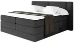 Altdecor Boxspringbett, Schwarz, Holzwerkstoff, H3 + H4, H&ouml;he ca. 38 cm,...