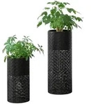 [en.casa] Pflanzenst&auml;nder-Set, Schwarz, Metall, 22.5x29x22.5 cm,...