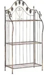 Beliani Regal, Schwarz, Metall, 59x123x30 cm, Badezimmer, Badezimmerregale,...