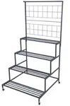 Deluke Blumentreppe, Anthrazit, Metall, 80x158x80 cm, Wohnzimmer,...