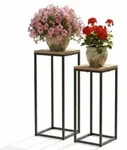 DanDiBo Blumenst&auml;nder, Schwarz, Metall, 30x70x30 cm, Wohnzimmer,...