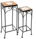 DanDiBo Blumenhocker, Schwarz, Metall, 20x54x20 cm, Wohnzimmer,...