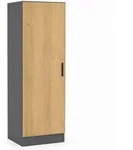 Mid.you Aktenschrank, Anthrazit, Honigeiche, Holzwerkstoff, 2 F&auml;cher, 38x114x32 cm,