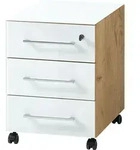 Kadima Design Rollcontainer, Wei&szlig;, Holzwerkstoff, Rechteckig, 40x55x50 cm,
