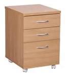 Kadima Design Rollcontainer, Braun, Kunststoff, 3 Schubladen, Rechteckig, 40x60x45