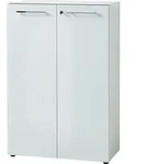 Kadima Design Aktenschrank, Wei&szlig;, Holzwerkstoff, Rechteckig, 80x120x37 cm,