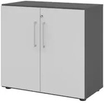 b&uuml;m&ouml; Aktenschrank, Graphit, Grau, Holzwerkstoff, Nachbildung, 1 F&auml;cher,