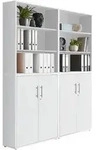 Mid.you Aktenschrank Office Edition - SW Set 11, Wei&szlig;, Holzwerkstoff, 8...