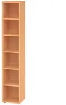 b&uuml;m&ouml; Regal, Buche, Holzwerkstoff, Buche, 5 F&auml;cher, Rechteckig, 40x215.6x40 cm,