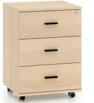 Selsey Rollcontainer, Beige, Holzwerkstoff, 3 Schubladen, Rechteckig, 46x64x41...